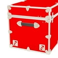 thumbnail image 3 of Rhino Trunk & Case XXL Leather Embossed Vinyl Trunk, College, Home & Office Storage 36"x18"x18" (Red), 3 of 5