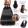 thumbnail image 2 of Brazilian Straight Hair Bundles 3/4 Pieces Straight Human Hair Bundles 10a 8-32 Inch Remy Human Hair Extensions For Black Women, 2 of 7