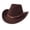 O, variant on Kelon Cowboy Clearance Polyester Hat Classic Western Cowboy Hat For Men Women Wide Brim With Bull Headband