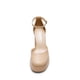 thumbnail image 5 of Zapatos de Tacón Alto con Plataforma Gruesa para Mujer DREAM PAIRS Nude Talla 11, 5 of 8