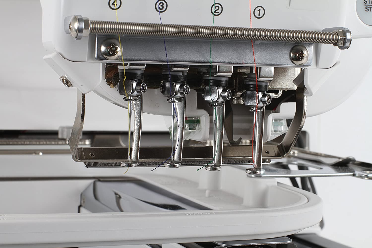 janome mb-4s four needle embroidery machine includes free bonus accessories