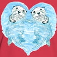 thumbnail image 3 of CafePress - Sea Otters Holding Hands Women's Dark T Shirt - Women's Traditional Fit Dark T-Shirt, 3 of 4