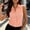 *Orange, variant on ClodeEU Women's Plaid Sleeveless Collared Button Blouse,Slim Fit Crop Top for Summer Black,Women's Plus L