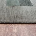 thumbnail image 2 of Rugsotic Carpets Hand Knotted Wool Area Rug 6'7''x9'10'' Green Contemporary Rectangle Indoor Rug for Living Room, Bedroom Antimicrobial L0B904, 2 of 8