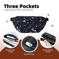 thumbnail image 4 of Naloa Galaxy2 Print Running Belts for Men Women,Running Fanny Pack with 2-Zipper Pockets,Waterproof Waist Pack for Travel Hiking Running Outdoor Sports, 4 of 8