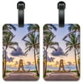 thumbnail image 1 of Clock by the Sea - Luggage ID Tags / Suitcase Identification Cards - Set of 2, 1 of 5