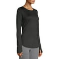 thumbnail image 6 of (3 pack) ClimateRight by Cuddl Duds Women's Thermal Guard Base layer Crew Neck Top, Sizes XS to 4X, 6 of 9
