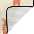 thumbnail image 7 of Carrot Pattern Bathroom Accessory Sets Waterproof Shower Curtain with Anti-Slip Bath Mat Durable Combo, 7 of 7