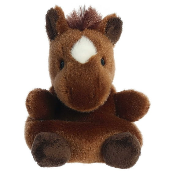 Aurora - Mini Brown Palm Pals - 6" Truffle Brown Horse - Adorable Stuffed Animal