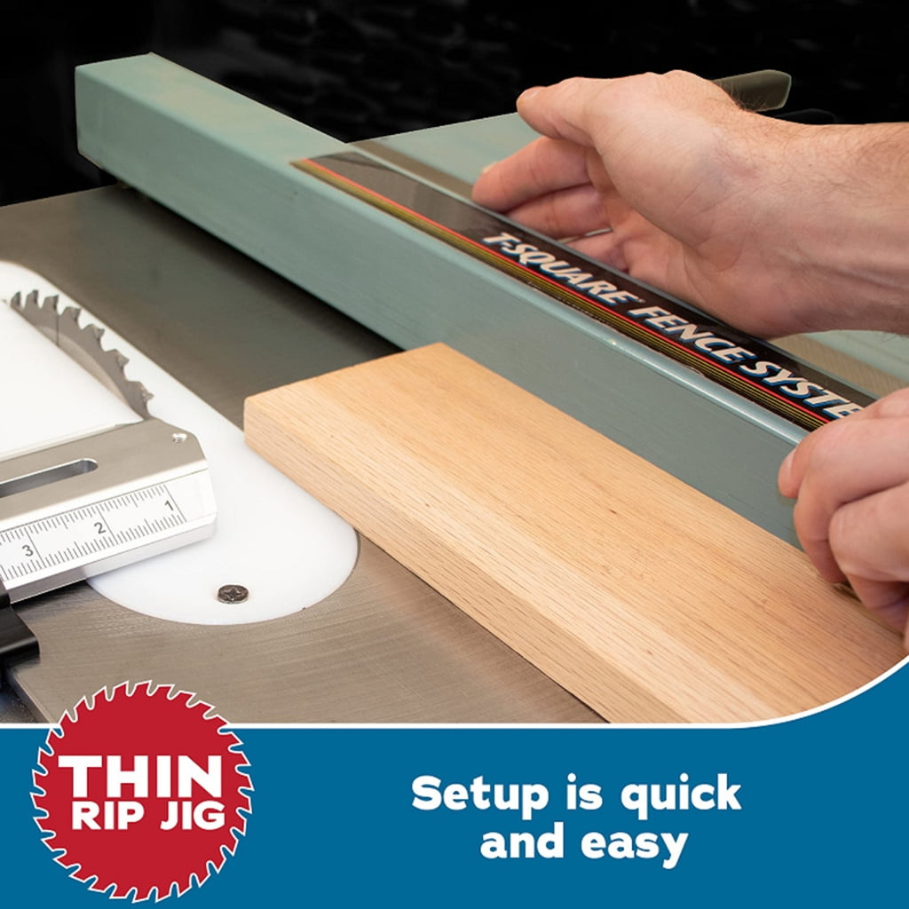 MOMOJIA Extended Thin Rips Jig Table Saw Jig Guides for Repeat Narrow Strip Cuts Router