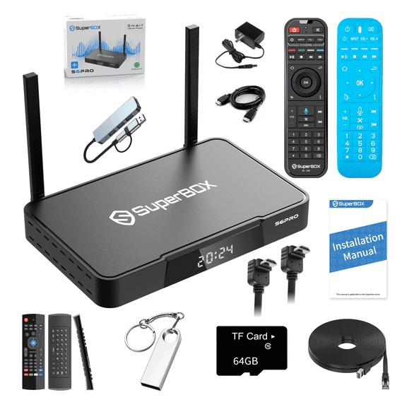 SuperBox S6PRO 2025 New GPU,faster speed,Advance Voice Command, Gift a Mini Keyboard Set