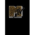 thumbnail image 2 of Junior's MTV Cheetah Print Logo  Graphic Tee Black Medium, 2 of 3