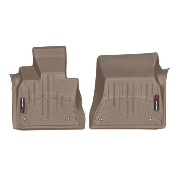 WeatherTech Custom Fit FloorLiners compatible with BMW X5 35d, X5 35i, X5 40e, X5 50i, X5 M, X6 35i - 1st Row (Driver & Passenger), Tan