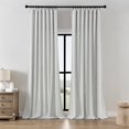 thumbnail image 1 of Cortinas Joydeco de Lino Sintético 132x274 cm Filtrado de Luz Gris Blanco, 1 of 7