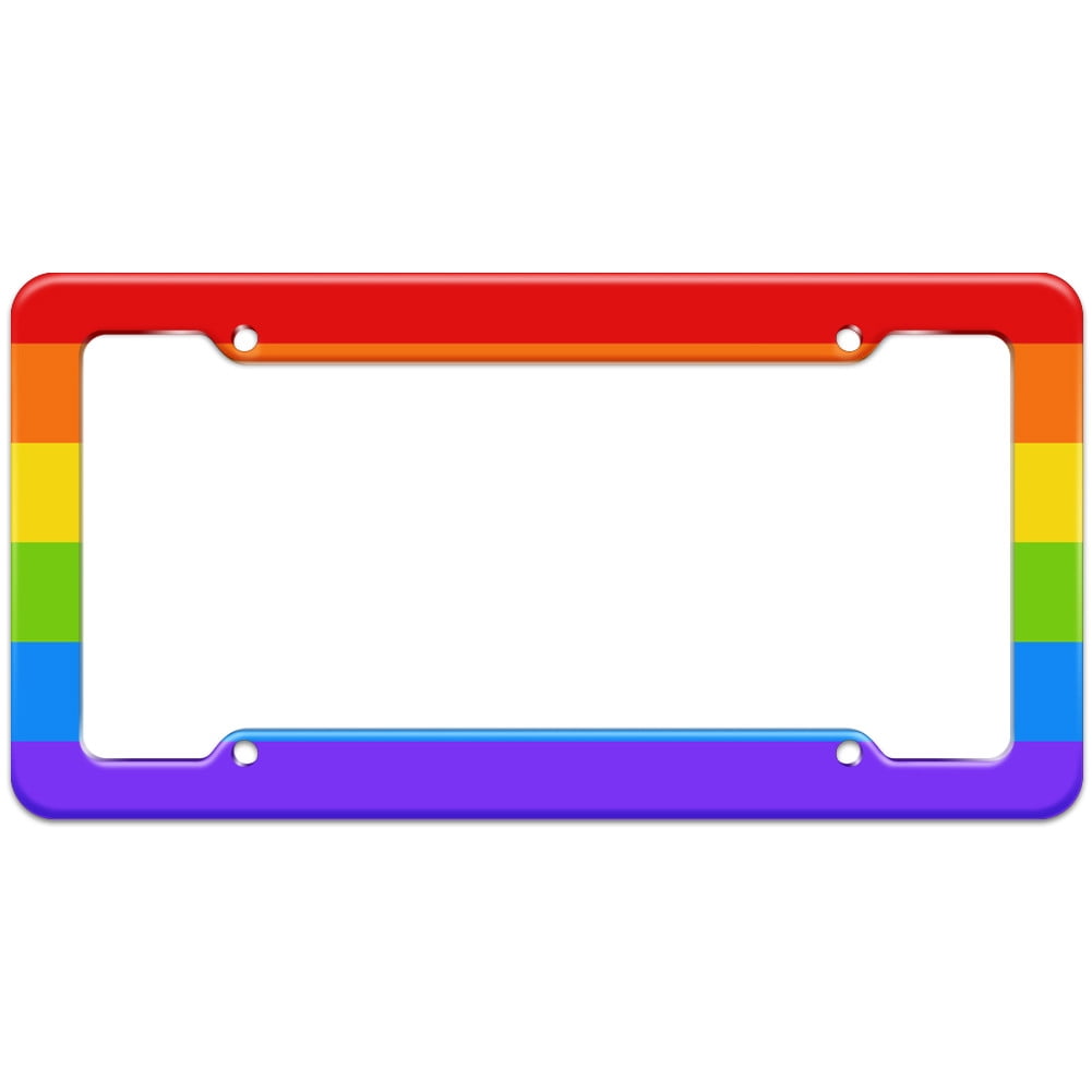 Rainbow Pride License Plate Frame 