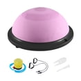 thumbnail image 4 of Entrenamiento de equilibrio, semicírculo, media pelota de ejercicio, con bandas de resistencia y bomba. rosa, 4 of 9