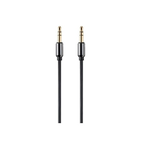UPC: 0889028055762 | Monoprice Audio Cable – 15 Feet – Black | Auxiliary 3.5mm TRS Audio Cable  Slim Design Durable Gold Plated – Onyx Series