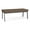 Castillo Brown, variant on Newport Reception Waiting Room 18.5" 2-Seat Bench / Charcoal Steel / Brown