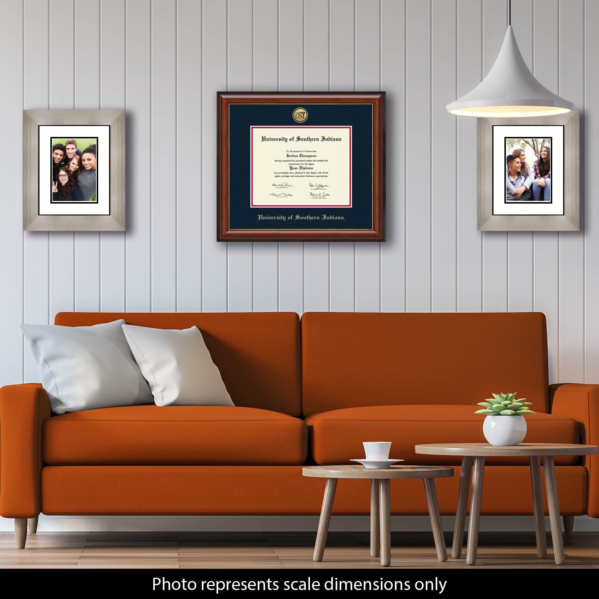 University of Southern Indiana Document Size 11 x 8.5 Gold Embossed Diploma Frame Officially Licensed University of Southern Indiana Document Size 11 x 8.5 Gold Embossed Diploma Frame Officially Licensed
