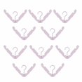 thumbnail image 1 of Percha plegable, estante de secado mágico portátil de viaje, estante de secado antideslizante para el hogar, estante colgante a prueba de viento (10 perchas plegables rosas) ER, 1 of 4