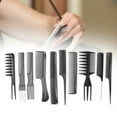 thumbnail image 1 of Hair Barber Styling Comb Set, Barber Salon Combs Set Ergonomic Handle Design Styling Comb Set  For Hair Salon And Barber Shop For All Hair Types Styles, 1 of 8