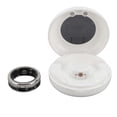 thumbnail image 1 of Smart Health Tracker Ring, IP68 Waterproof, Bluetooth 5.1, with Step Counter and Charging Case, Unisex, Silver, Inner Diameter 19.8mm, 1 of 4