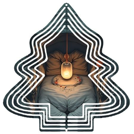 Metal Hanging Christmas Tree Wind Decorations – Whimsical Garden Spinners with Unique Tree-Shaped Design for Yard and Garden Charm Metal Hanging Christmas Tree Wind Decorations – Whimsical Garden Spinners with Unique Tree-Shaped Design for Yard and Garden Charm