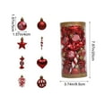 thumbnail image 3 of RuiJiao Shatterproof Plastic Christmas Ball Ornaments Set, 31Pcs Multi-Color Holiday Decorations for Tree and Party (Gold, Coffee, Rose Gold, Pink, Red, Silver), 3 of 6