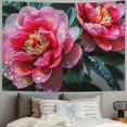 thumbnail image 2 of Leisuo Beautiful peony flower Tapestry Wall Hanging for Living Room Decoration Wall Tapestry Wall Decoration Tapestries for Bedroom Aesthetic Wall Decor Tapestries Painting, 2 of 6
