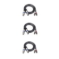 thumbnail image 4 of Seitruly Cable de Audio RCA Dual de 1,5 M a 2 RCA Audio XLR adaptador coaxial de enchufe profesional Cable de vídeo chapado No.1 3piezas, 4 of 6