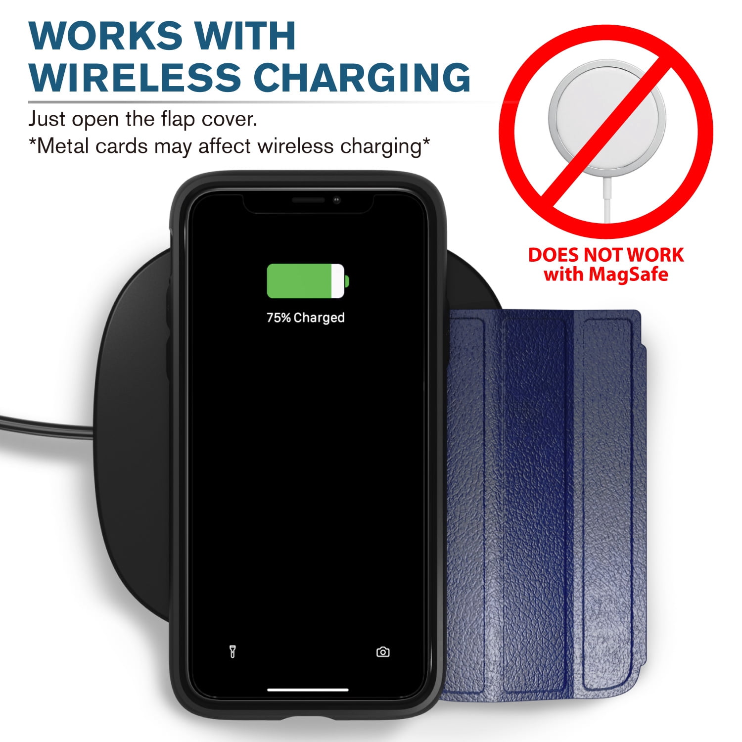 Vena iPhone 12 Pro Max Wallet Case, vCommute (Military Grade Drop Protection) Flip Leather Cover Card Slot Holder with Kickstand, Designed for iPhone 12 Pro Max - Silver