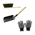 thumbnail image 4 of Tnarru Ensemble Pelle et Balayette en Métal pour Cheminée Intérieure Extérieure avec Gants Résistant à la Rouille, 4 of 8
