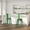 Green, variant on Merrick Lane 24 Inch Tall Antique Black Metal Counter Bar Stool With Curved Slatted Back And Textured Wood Seat