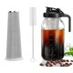 thumbnail image 1 of Wexlerey 64oz Cafetera Cold Brew Vidrio,Jarra Cold Brew con Tapa,Filtro de Acero Inoxidable con Asa,, 1 of 9