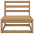 thumbnail image 2 of vidaXL Garden Middle Sofa with Cream Cushions Solid Wood Pine, 2 of 5