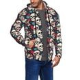 thumbnail image 2 of Naloa rock record Skull artist Men’s Hoodies, Zip up Hoodie, Sweatshirts,Hoodies for Men Sizes S-3XL-Large, 2 of 5