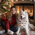 thumbnail image 4 of Dog Bandana 1 Pack,White Chicken Orange Flower Pattern Bandanas for Dogs,Cat Bandana,Small/ Large Dog Bandana 2 Size,Dog Bandanas Girl Boy, 4 of 6