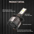 thumbnail image 7 of For 2015 Dodge Charger 9012 LED Headlight Bulbs High/Low Beam White 6000K 2PCS 60W 12000LM CSP, 7 of 7