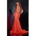 thumbnail image 2 of Women's Jovani Backless Long Glitter Prom 2026 Dress: 43573 Yellow Size 2, 2 of 3