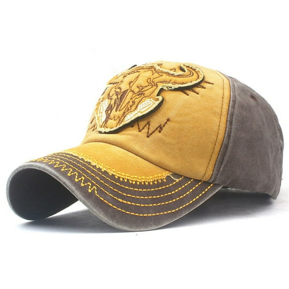 ZSQDM Embroidered Applique Unisex Adjustable Distressed Denim Hats Baseball Cap Topee beanie Black Cowboy Hat Baseball Caps Womens Baseball Caps