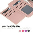 thumbnail image 5 of Entronix Case Compatible with iPhone 17 Pro Max - Foldable Leather Wallet, Card Holder & Lanyard, 5 of 7