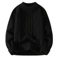 thumbnail image 1 of Ketyyh-chn99 Cardigan Tricoté à Fermeture à Glissière pour Homme Mode Homme Décontracté Couleur Unie Simple Col Ras du Cou Chandail Chandail Noir,3TG, 1 of 4