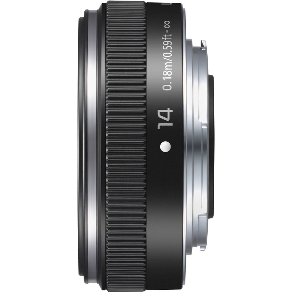 F2.5 ASPH Mirrorless Micro Four Thirds PANASONIC LUMIX G II Lens 14mm USA Black H-H014AK