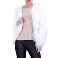 thumbnail image 3 of Kmbangi Manteau en Fourrure LED pour Femmes Veste en Fourrure Colorée Lumineuse pour Fête Rave, 3 of 9