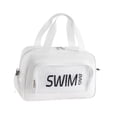 thumbnail image 3 of Bolsa de playa, bolsa de natación, gran capacidad, ligera, elegante, bolso de mano para piscina Blanco, 3 of 9