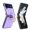 Purple, variant on for Samsung Galaxy Z Flip 3 Case, Elegant PU Leather Case with Diamond Finger Ring & Ring Buckle, Shockproof Full Body Protection Fashionable Protective Cover for Samsung Galaxy Z Flip 3, Winered