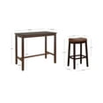 thumbnail image 4 of Linon Claridge 3-Piece Bar Height Tavern Set, Brown/Cognac Faux Leather, 4 of 11