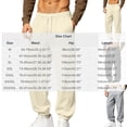 thumbnail image 3 of Jerdar Men's Solid Drawstring Jogger Sweatpants Elastic High Waist Cuffed Ankle Loose Casual Trousers For Fall Winter Workout Pants for Men, 3 of 9