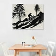 thumbnail image 2 of JEUXUS  Skier Wall Art, Mountain and Trees Themed Wall Art, Wall Decor, Ski Lover Gift, Home Decoration, Wall Hangings, 2 of 6