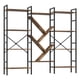 thumbnail image 1 of Yeshouse Librería industrial de madera de 4 niveles con 14 estantes, moderna y rústica, estructura de metal resistente, ideal para sala de estar y oficina en casa, 1 of 8